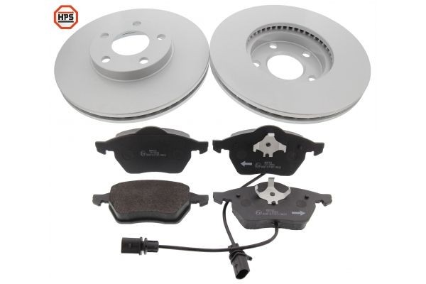 MAPCO 47910HPS: Zestaw do hamulców, hamulce tarczowe Oś przednia, Ø: 282[mm], wentylowany