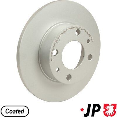 JP GROUP 1163204500: Bremsscheibe JP Ø: 227mm, voll, Ø: 227mm, beschichtet