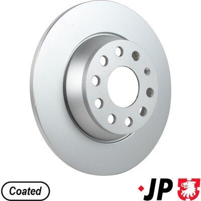 JP GROUP 1163205900: Bremžu diski JP Aizmugurējais tilts, Ø: 282mm, pilnīgi, Ø: 282mm, pārklāts