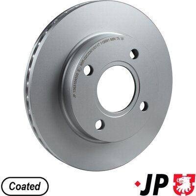 JP GROUP 1563104500: Remschijf JP Vooras, Ø: 240mm, Geventileerd, Ø: 240mm, Gecoat