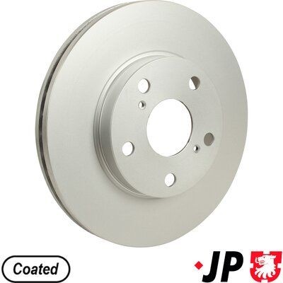 JP GROUP 4863102600: Bremžu diski JP Priekšējais tilts, Ø: 273mm, ventilējams, Ø: 273mm, pārklāts