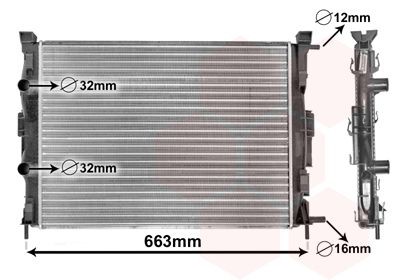 VAN WEZEL 43002307: Radiateur du moteur