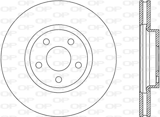 OPEN PARTS BDR2788.20: Féktárcsa elsőtengely, Ø: 300mm, Szellőztetett, Ø: 300mm, lakkozott