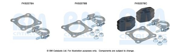 BM CATALYSTS FK92078: Montaažikomplekt, Katalüsaator