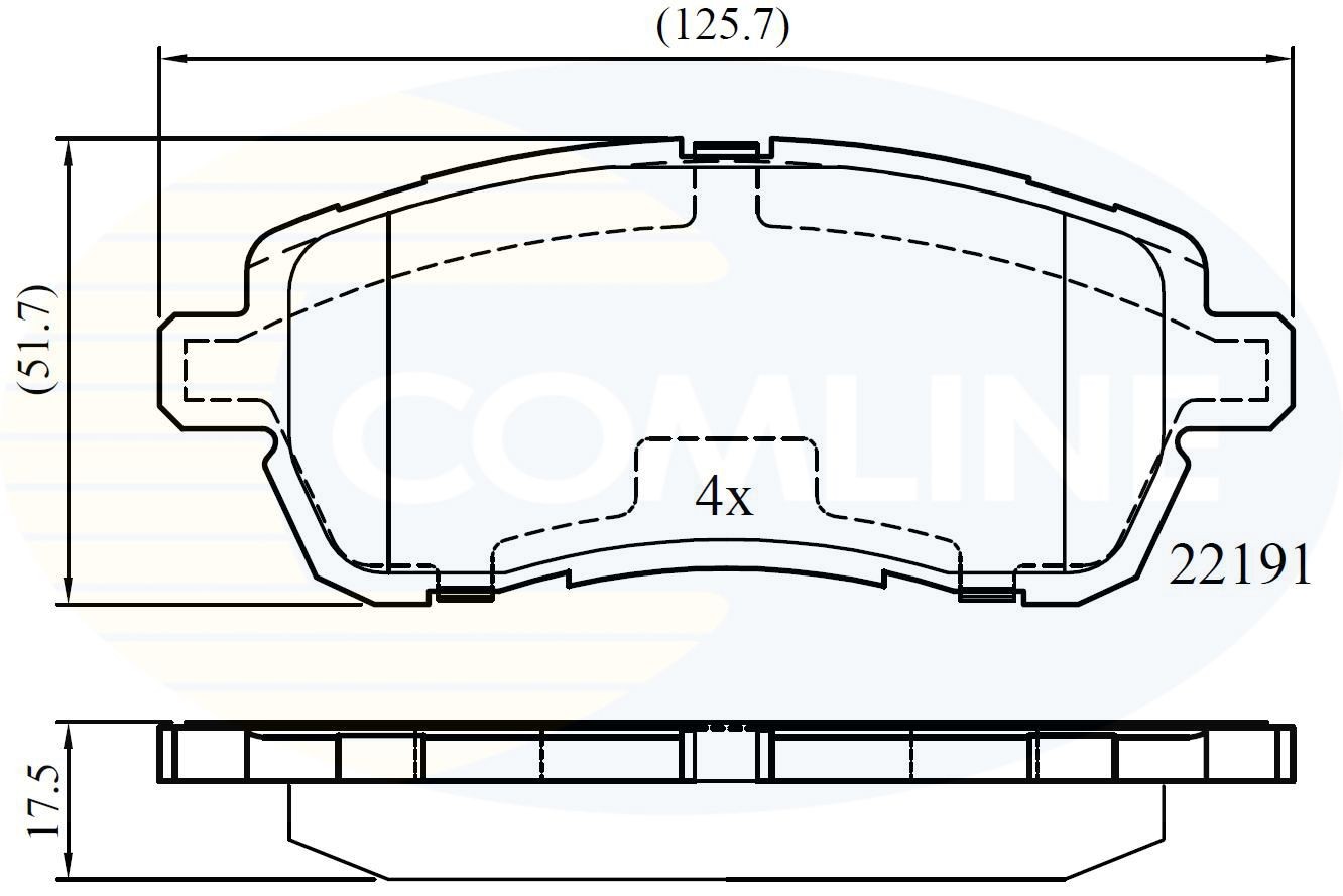 COMLINE CBP02361: Remblokken