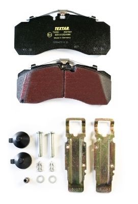 TEXTAR 2927801: Bromsbelägg med tillbehör