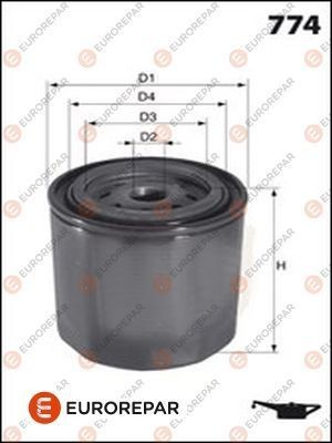 EUROREPAR 1616174980: Oliefilter