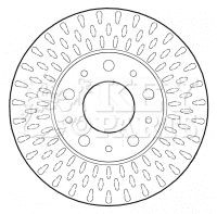 KEY PARTS KBD4608: Спирачен диск Ø: 280mm, вентилиран, Ø: 280mm, без покритие
