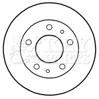KEY PARTS KBD4801: Спирачен диск Ø: 280mm, вентилиран, Ø: 280mm, без покритие