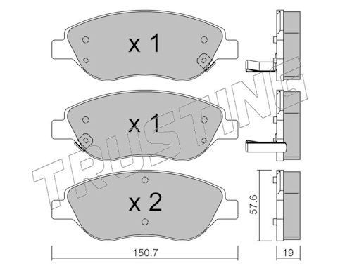 TRUSTING 593.2: Plaquettes de frein