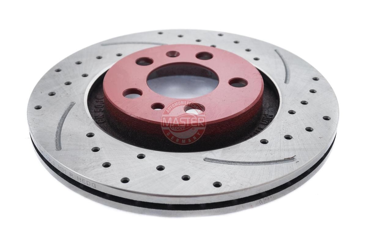 MASTER-SPORT 24012201501SER-PCS-MS: Remschijf Vooras rechts, Ø: 280mm, Geventileerd, Geperforeerd