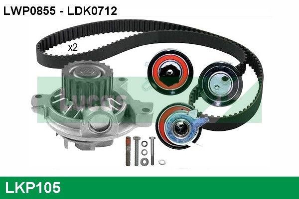 LUCAS LKP105: Distributieriem set + waterpomp