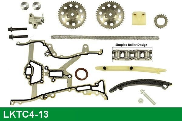 LUCAS LKTC4-13: Kit de cadena de distribución arriba, con juntas, con rueda dentada