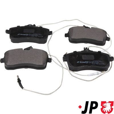 JP GROUP 4163607510: Plăcuțe de frână JP punte fata