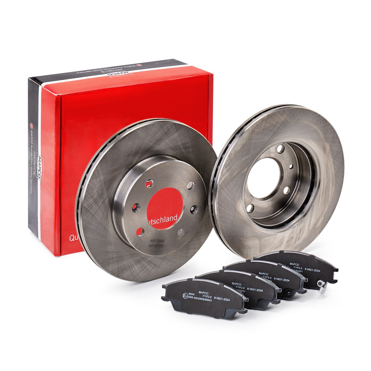 MAPCO 47573: Bremžu komplekts, Disku bremzes Priekšējais tilts, Ø: 241mm, ventilējams