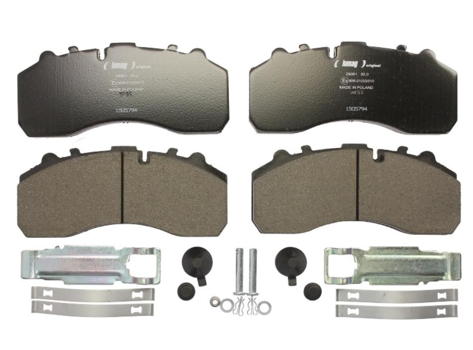 LUMAG 29059 00 901 10: Bromsbelägg Bakaxel