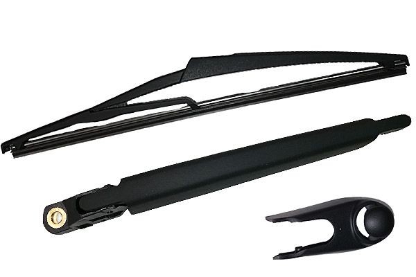 BUGIAD BMC19382: Scheibenwischerarm hinten, 305mm, Wischgummi mit integrierter Federschiene, mit Kappe