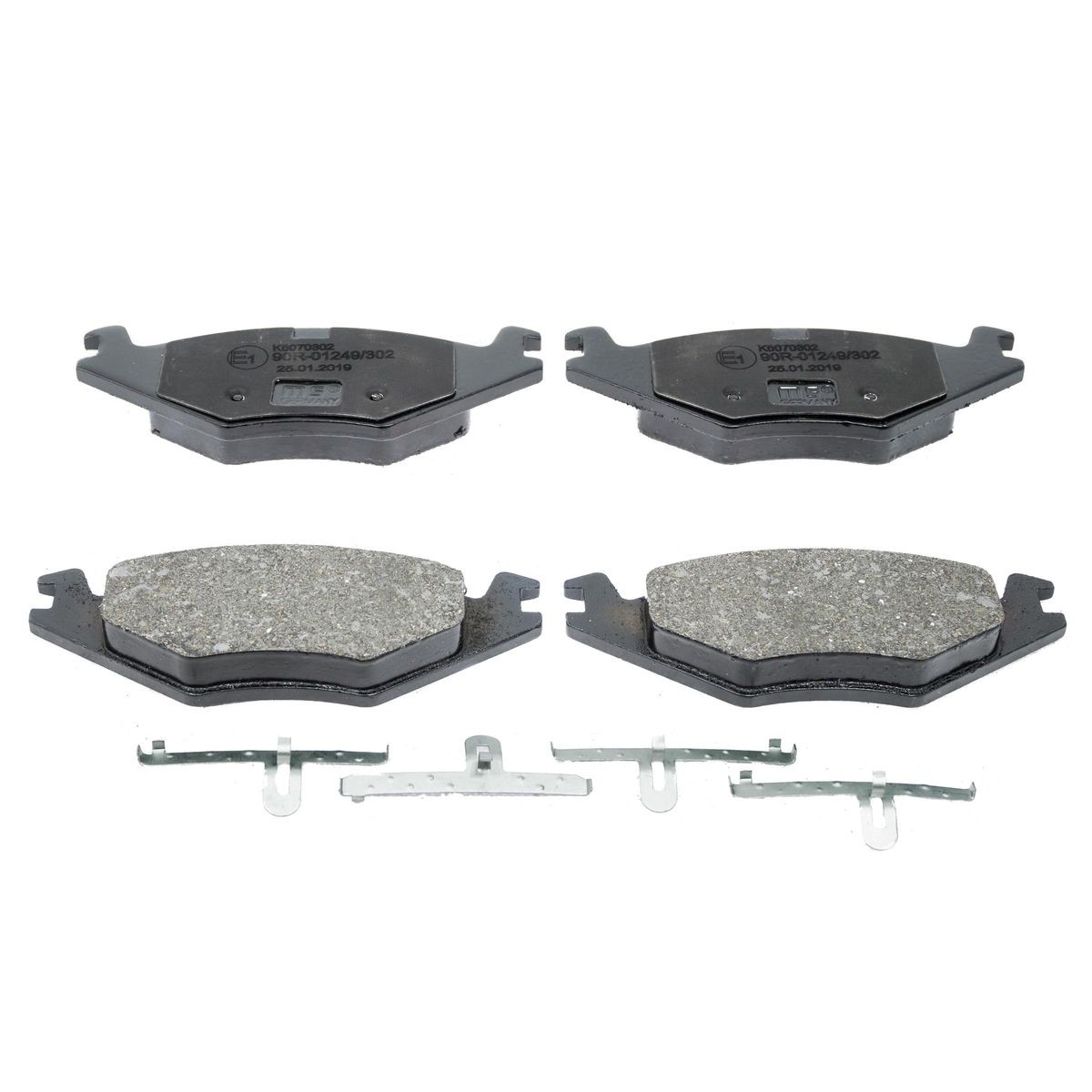 MASTER-SPORT K6070302: Bromsbelägg Bavarian Brake System framaxel, Anti-skrik-plåt