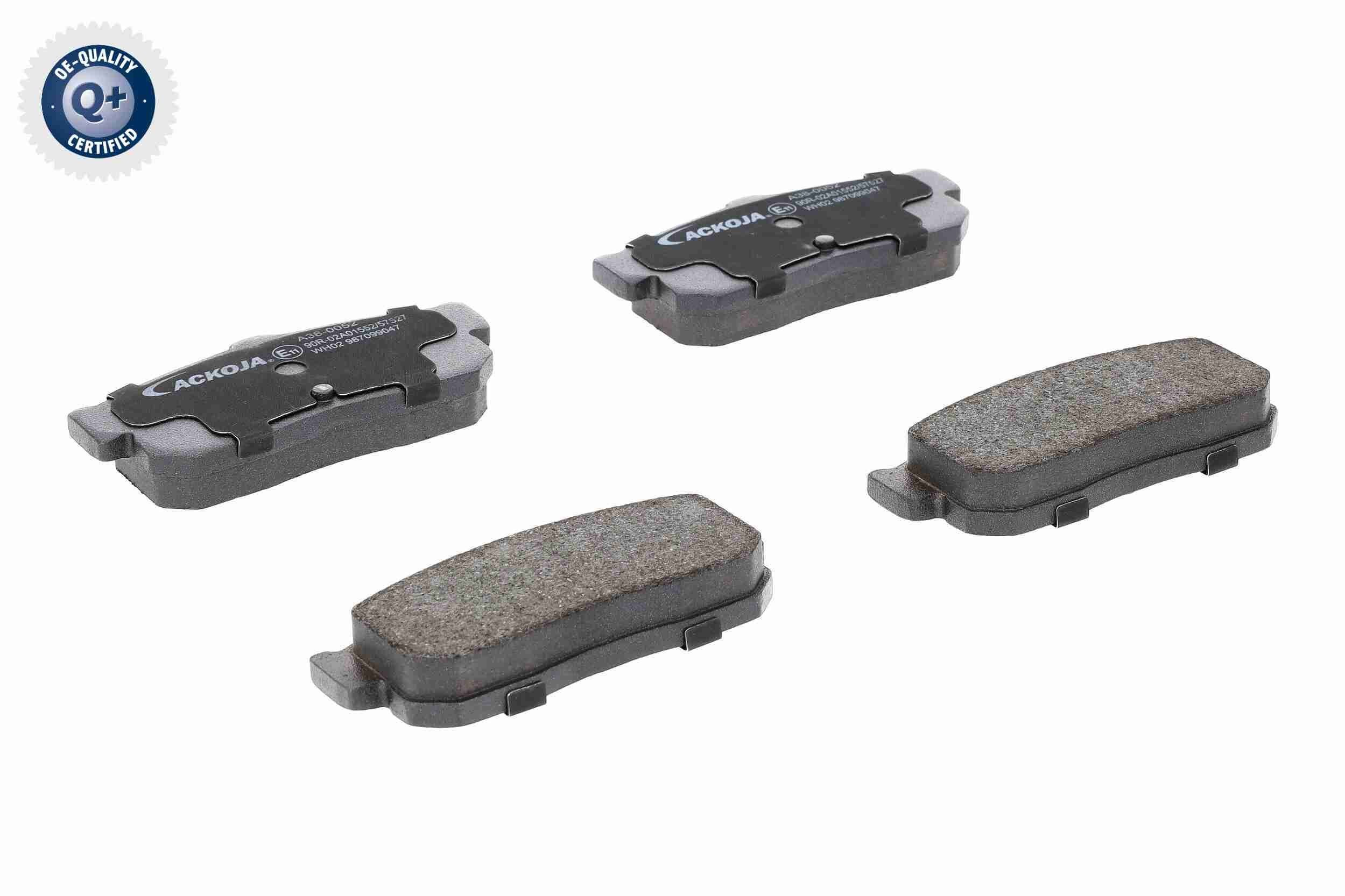 ACKOJA A38-0052: Bremseklodser Q+, original equipment manufacturer quality bagaksel