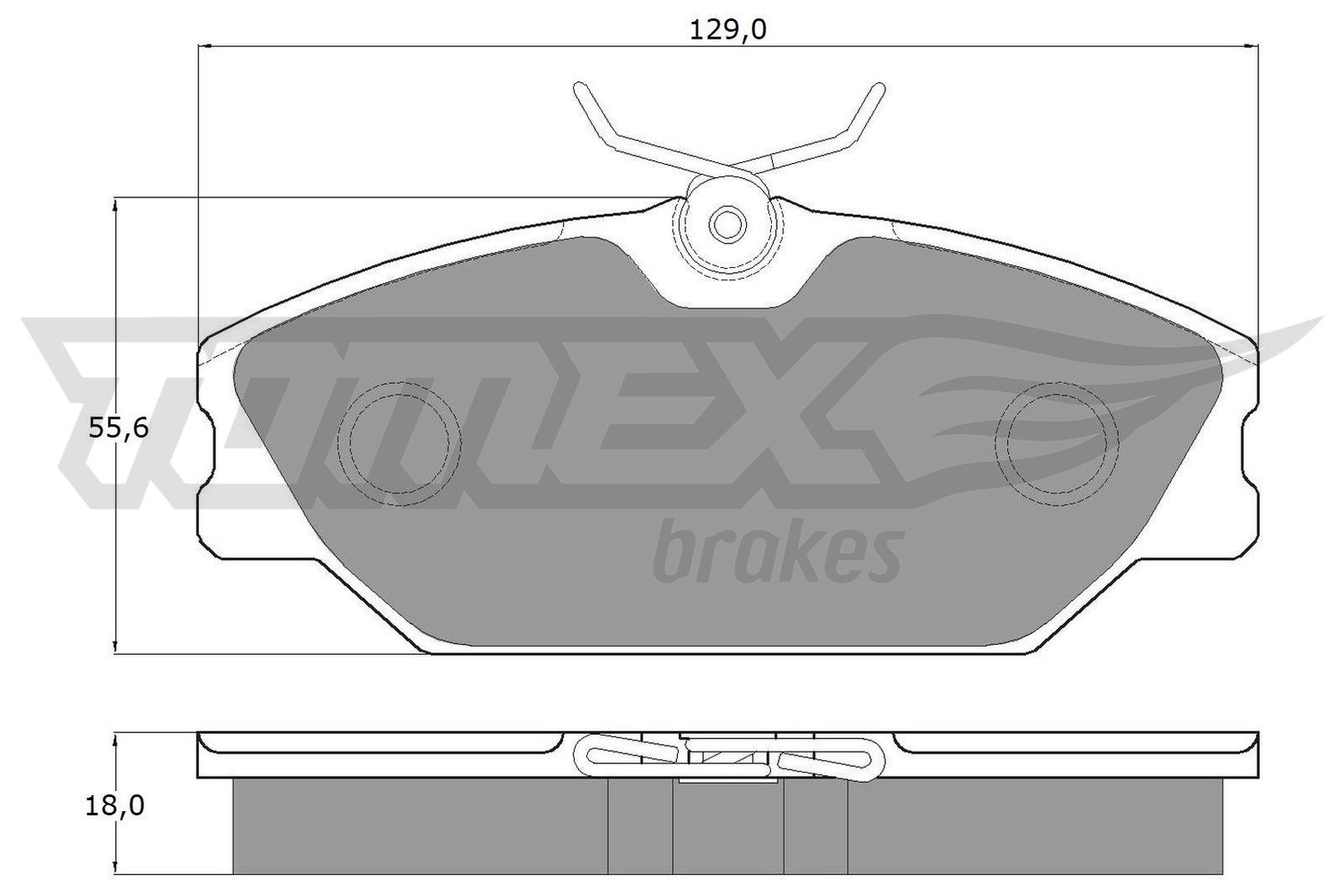 TOMEX brakes TX 10-771: Bromsbelägg framaxel