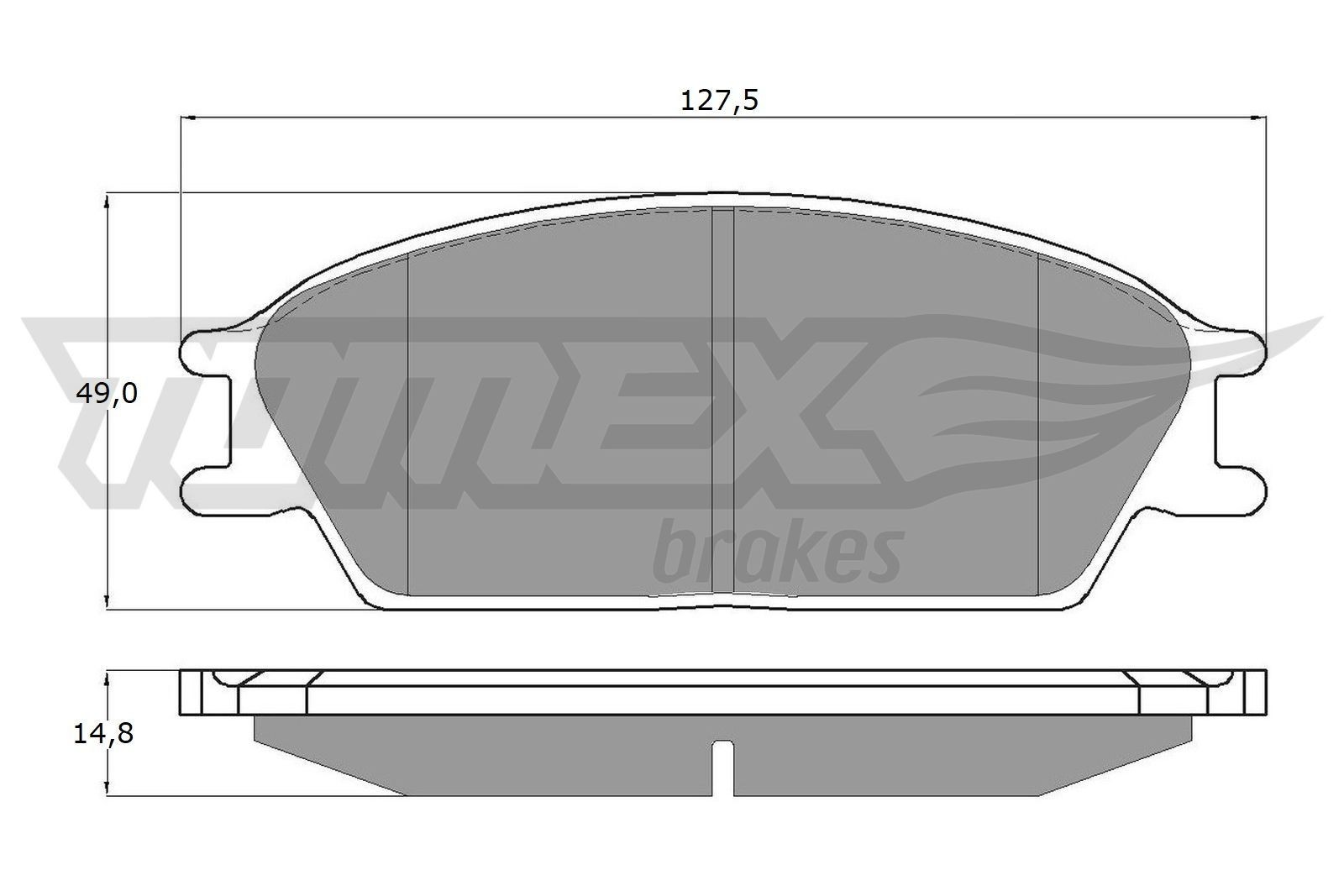 TOMEX brakes TX 11-06: Bremžu kluči Priekšējais tilts