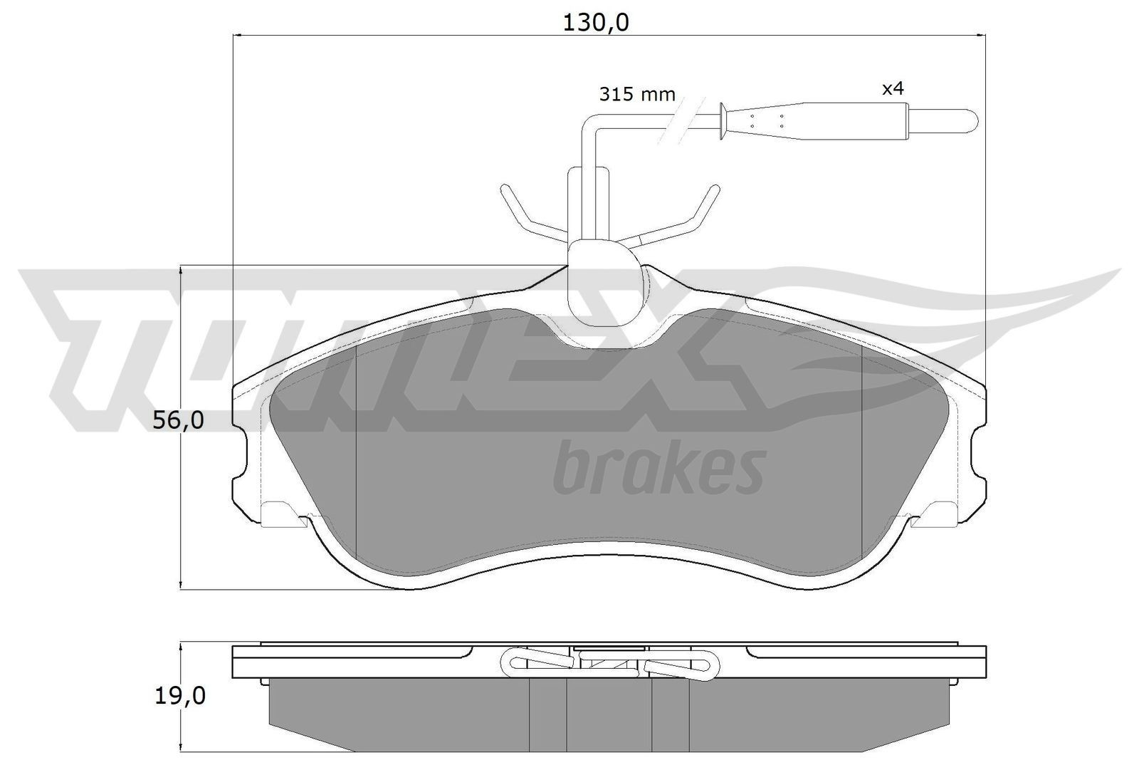 TOMEX brakes TX 11-12: Bremsbeläge Vorderachse