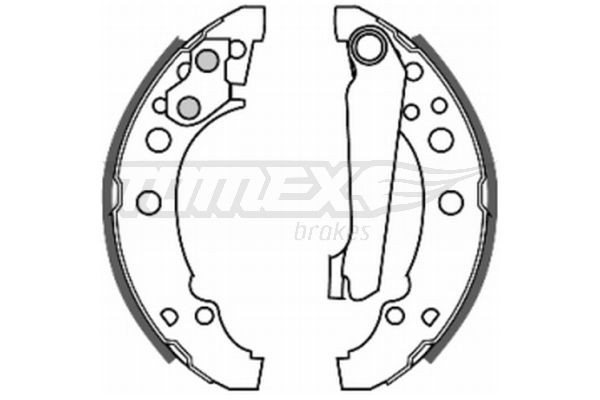 TOMEX brakes TX 20-23 Bremsbackensatz Hinterachse