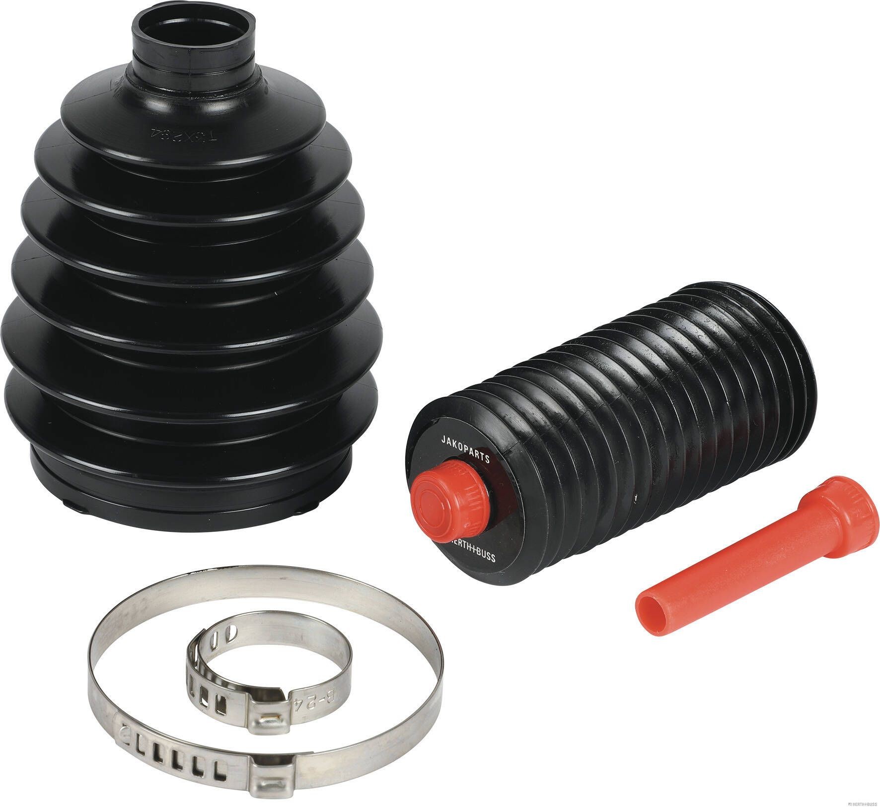 HERTH+BUSS JAKOPARTS J2863016: Asmanchetten set Vooras links en rechts, Wielzijde, Thermoplastische Polyester-Elastomere