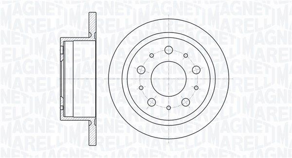 MAGNETI MARELLI 361302040331: Disque de frein Ø: 300mm, plein, Ø: 300mm