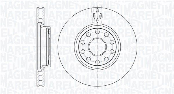 MAGNETI MARELLI 361302040354: Remschijf Ø: 281mm, interne ventilatie, Ø: 281mm