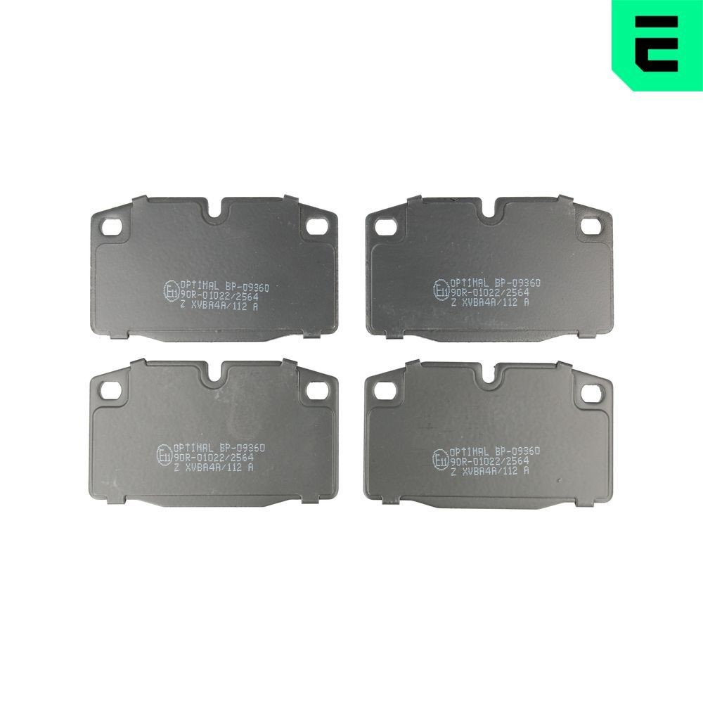 OPTIMAL BP-09360: Bremsbeläge Vorderachse, mit Anti-Quietsch-Blech