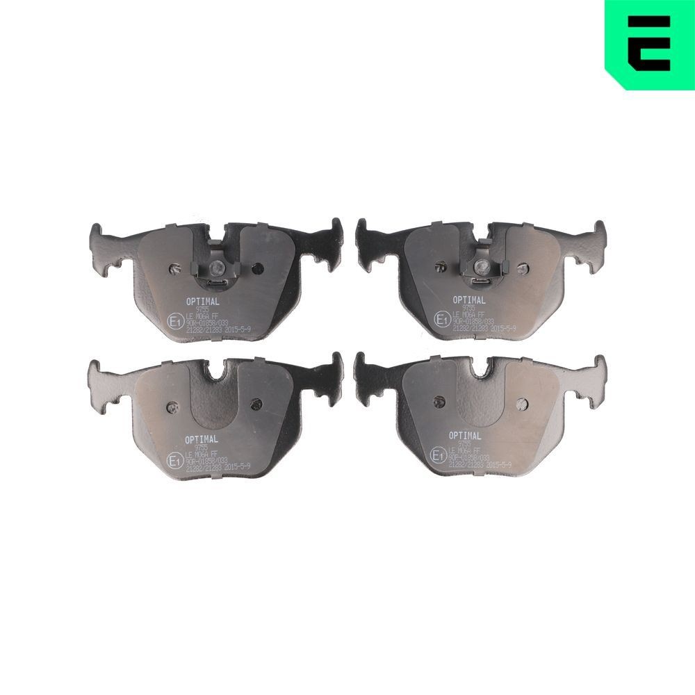 OPTIMAL BP-09755: Plaquettes de frein Essieu arrière