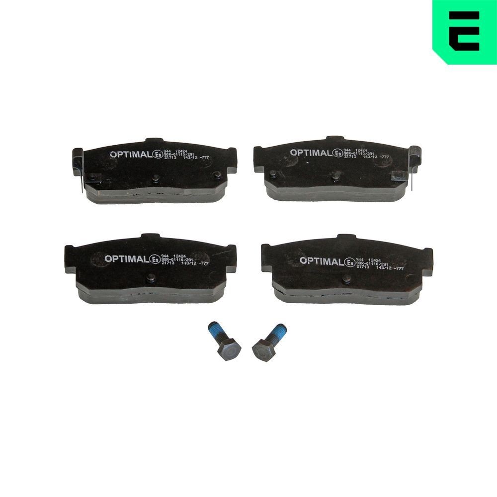 OPTIMAL BP-12424: Bremseklodser bagaksel, med bremsecaliperskruer