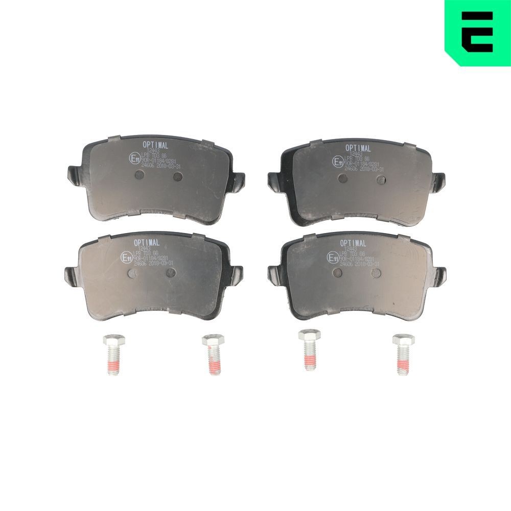 OPTIMAL BP-12443: Remblokken Achteras, Met remzadelschroef