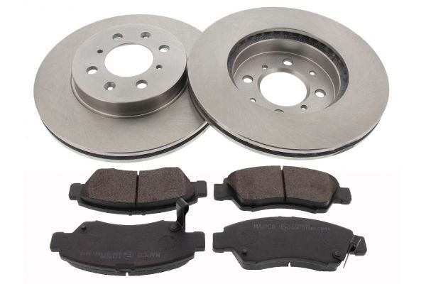 MAPCO 47408: Bremseskiver og klodser foraksel, Ø: 262mm, ventileret