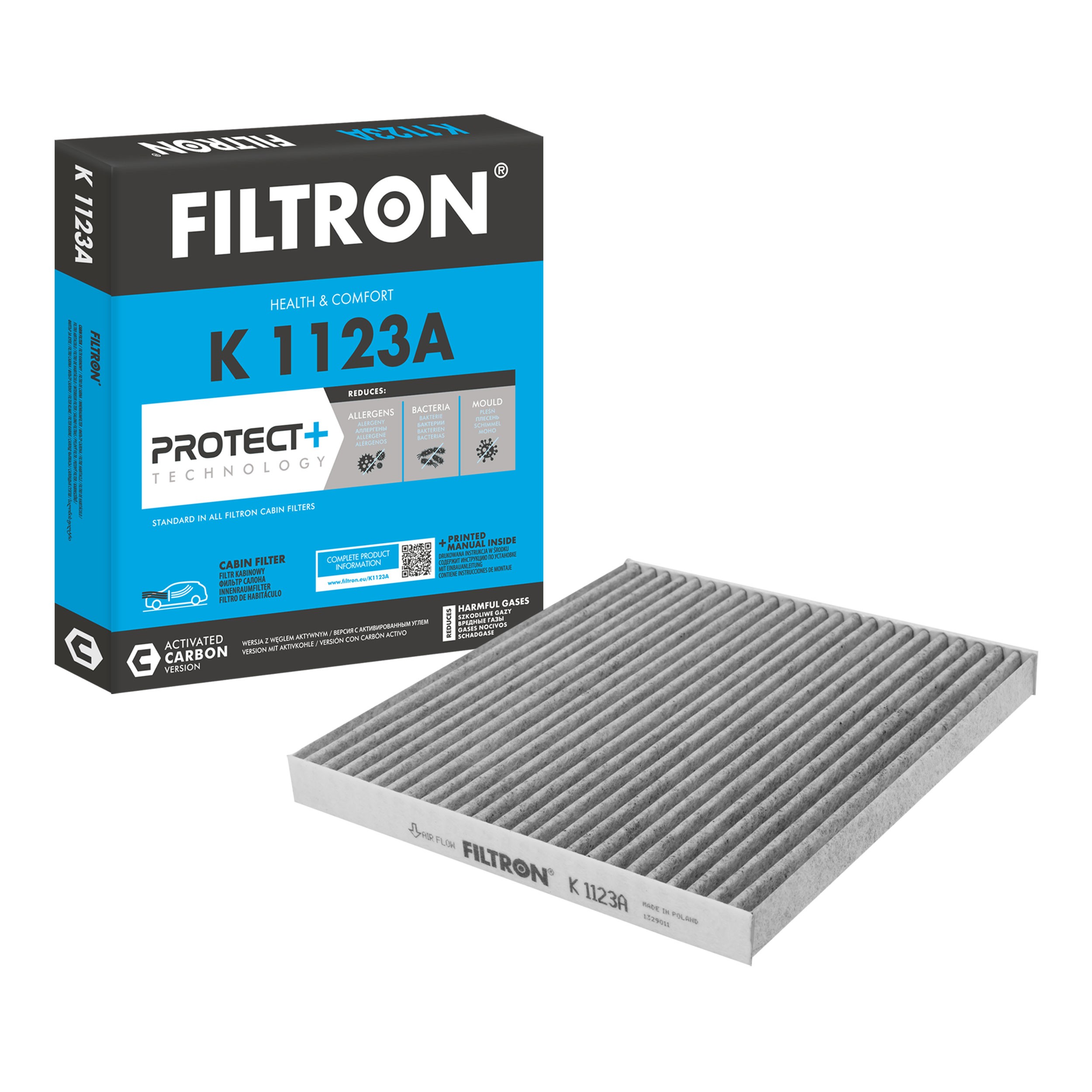FILTRON K 1123A: Филтър купе филтър с активен въглен