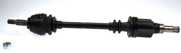 LÖBRO 304801: Aandrijfas 680mm, Met moer