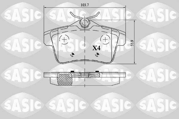 SASIC 6210064: Remblokken Achteras
