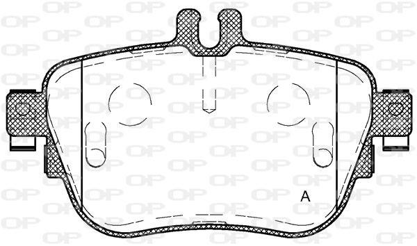 OPEN PARTS BPA1699.00: Bromsbelägg Bakaxel