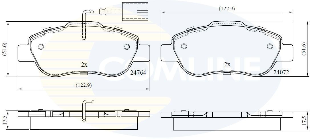 COMLINE CBP12392: Remblokken