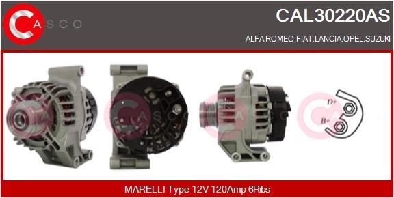 CASCO CAL30220AS: Alternator 120A