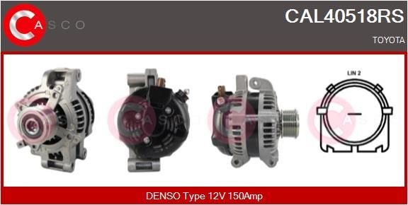CASCO CAL40518RS: Alternador 150A