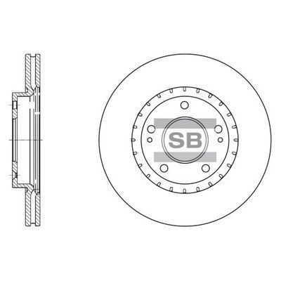 Hi-Q SD1071: Bremžu diski Ø: 280mm, ventilējams, Ø: 280mm