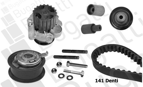 BUGATTI KBU10049B: Distributieriem set + waterpomp
