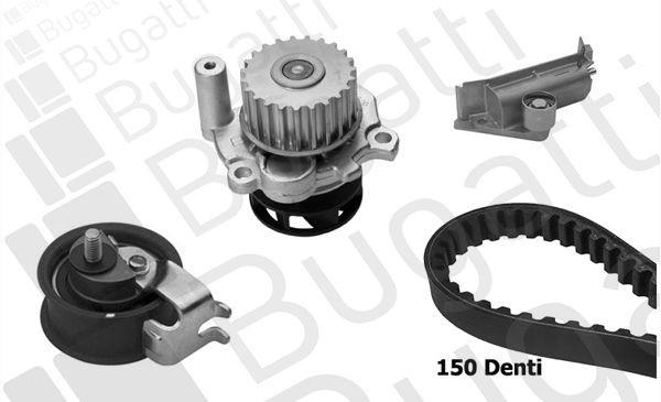 BUGATTI KBU5113B: Wasserpumpe + Zahnriemensatz
