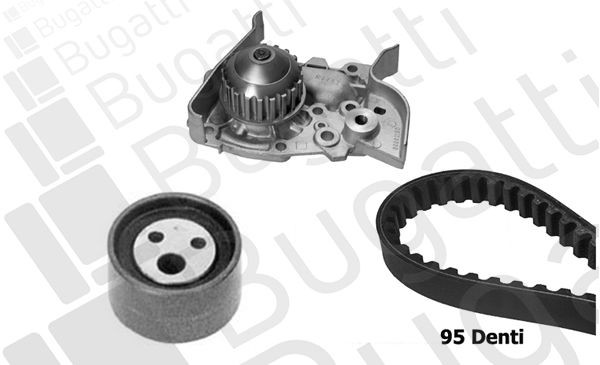 BUGATTI KBU7715A: Bomba de água + kit de correia dentada
