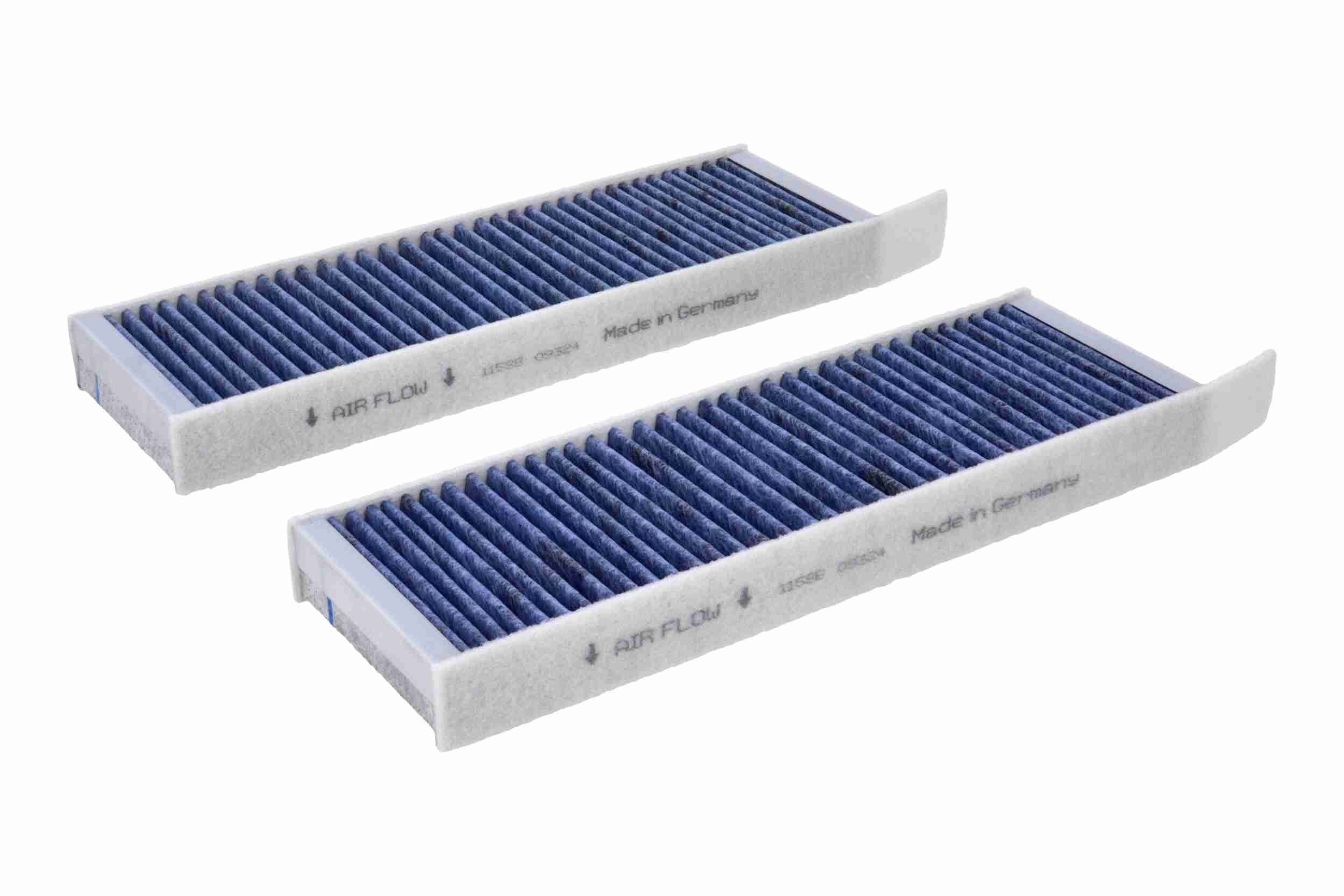 VEMO V22-32-0006: Filtre d'habitacle Green Mobility Parts Charbon actif, filtre d’habitacle biofonctionnel, avec effet antibactérien, avec une activité antifongique, Filtre à poussière fine (PM 2.5), aux propriétés anti-allergènes, avec action absorbant les odeurs