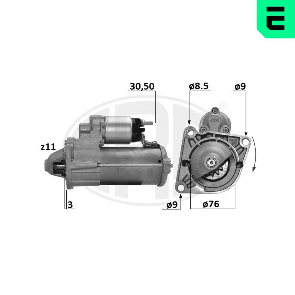 ERA 220687A: Starter 1,4kW