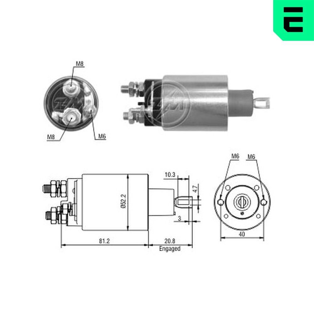 ERA ZM484: Solenoid, electromotor