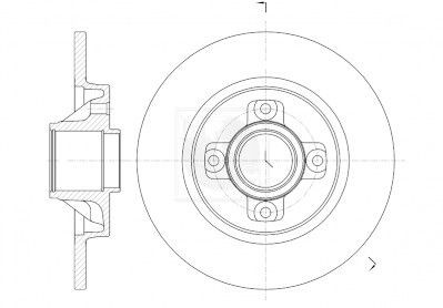 NPS P331A02: Bremžu diski Aizmugurējais tilts, Ø: 268mm, pilnīgi, Ø: 268mm